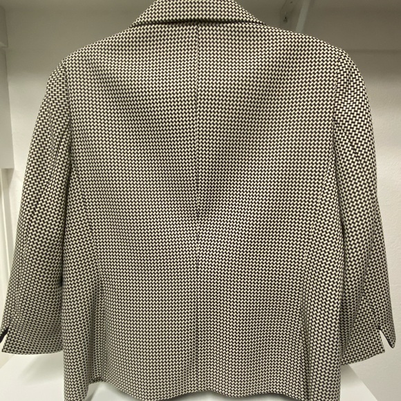 Focus 2000 Black and Off White Women's Suit Jacket size 12 - Picture 5 of 8